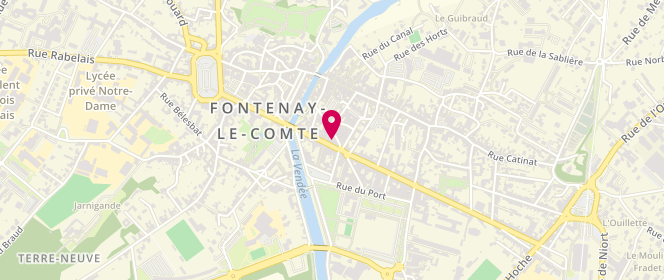 Plan de Boutique Bagatelle, 35 Rue de la République, 85200 Fontenay-le-Comte