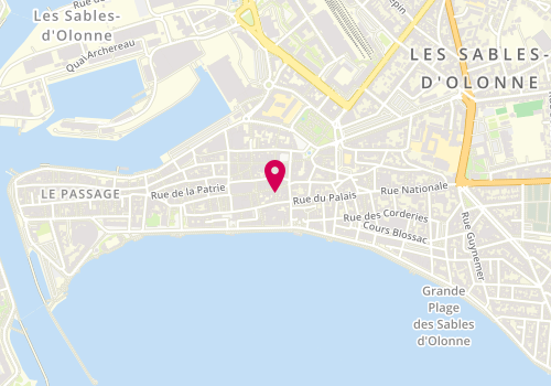 Plan de La Petite Brindille, 41 Rue des Halles, 85100 Les Sables-d'Olonne