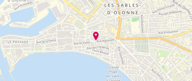 Plan de Blandin & Delloye, 54 Bis Rue Nationale, 85100 Les Sables-d'Olonne