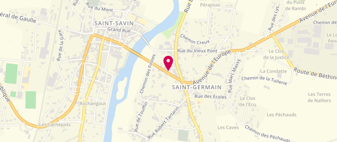 Plan de Aubade-Paris, 9 avenue de l'Europe, 86310 Saint-Germain