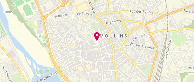 Plan de Okaïdi Moulins, 8 Place Anne de France, 03000 Moulins