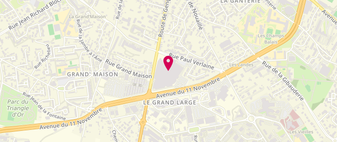 Plan de Camaieu, Centre Commercial Leclerc Rocadis
93 Route de Gençay, 86000 Poitiers