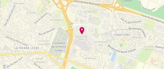 Plan de Etam Lingerie, Centre Commercial Geant Casino 2 Avenue Lafayette, 86000 Poitiers