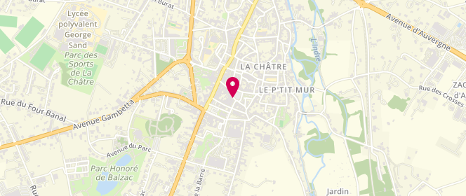 Plan de Synonym, 22 place du Marché, 36400 La Châtre
