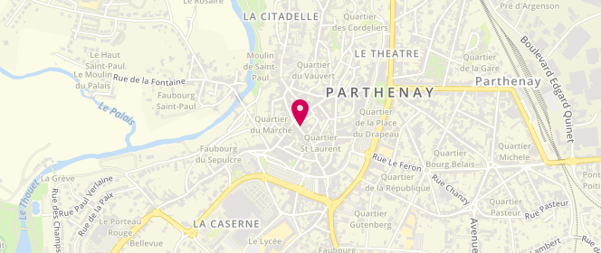 Plan de Rue des Marques, 60 Rue Louis Aguillon, 79200 Parthenay