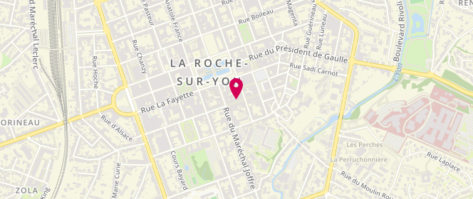 Plan de La Pie Bohème, 11 Rue des Halles, 85000 La Roche-sur-Yon