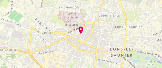 Plan de Christine Laure, 18 Rue Lafayette, 39000 Lons-le-Saunier