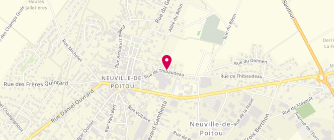 Plan de BEAU Caroline Daniele Marguerite, 30 Rue Thibaudeau, 86170 Neuville-de-Poitou