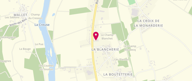 Plan de Isatiss, 45 Route du Blanc, 36220 Tournon-Saint-Martin