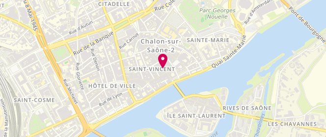 Plan de Morin Lingerie, 8 Grande Rue, 71100 Chalon-sur-Saône