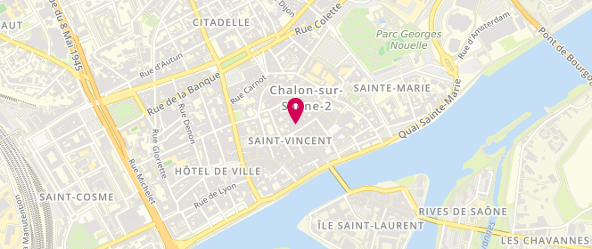 Plan de Armand Thiery Femme, 27 Grande Rue, 71100 Chalon-sur-Saône