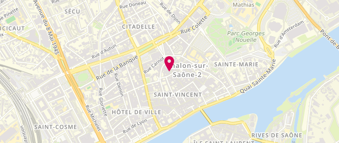 Plan de MS Mode, 55 Grande Rue, 71100 Chalon-sur-Saône