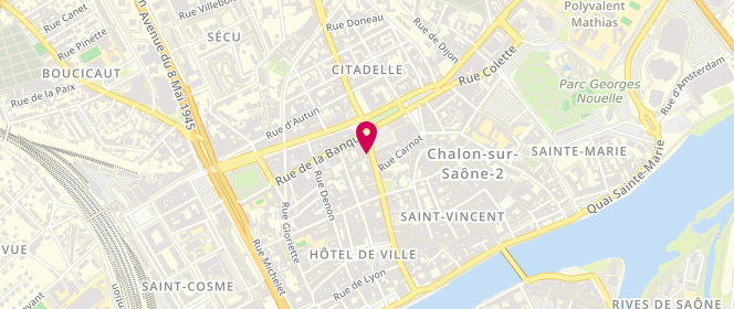 Plan de Boutique Quinze - Serge Blanco, 31 Rue Général Leclerc, 71100 Chalon-sur-Saône