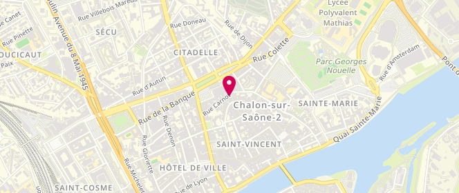 Plan de Rose Pivoine, 7 place de Beaune, 71100 Chalon-sur-Saône