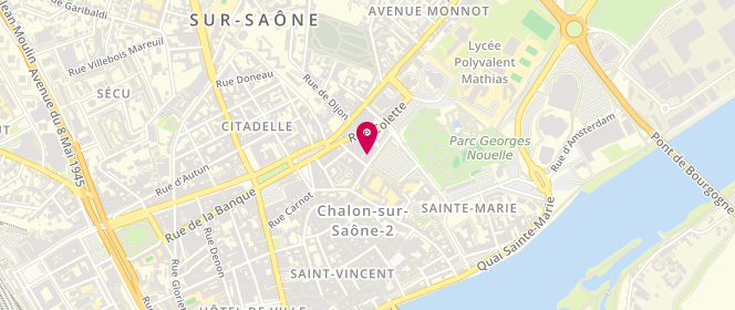 Plan de Pisolo Pro Shop, 14 place du Collège, 71100 Chalon-sur-Saône