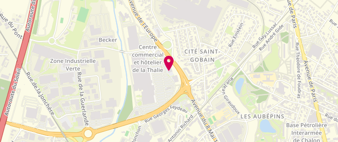 Plan de GÉMO, Centre Commercial la Thalie avenue de l' Europe, 71100 Chalon-sur-Saône