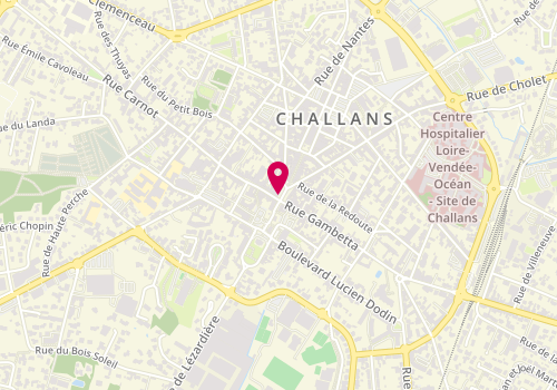 Plan de Symphony Lingerie, 3 place de Gaulle, 85300 Challans