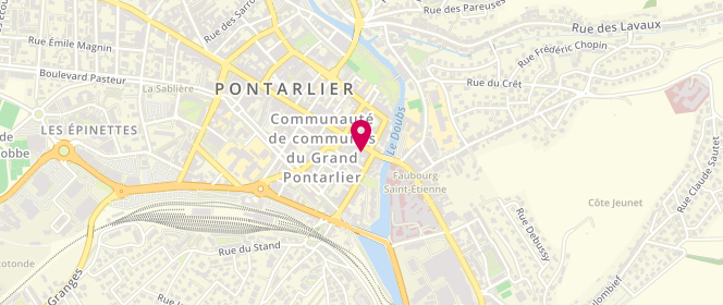 Plan de Devred, 11-13 Rue de la République, 25300 Pontarlier