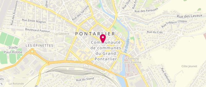 Plan de Caroll, 41 Rue de la République, 25300 Pontarlier