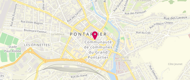 Plan de Morgan, C Commercial Géant
38 Rue de la République, 25300 Pontarlier