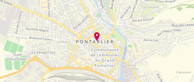 Plan de Techniciens du Sport, 13-15 Rue Sainte-Anne, 25300 Pontarlier