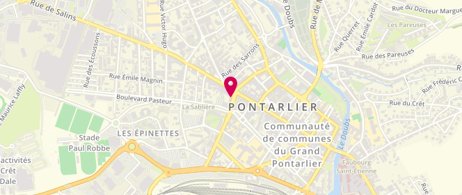 Plan de Mademoiselle Lolita, 6 Rue du Dr Grenier, 25300 Pontarlier