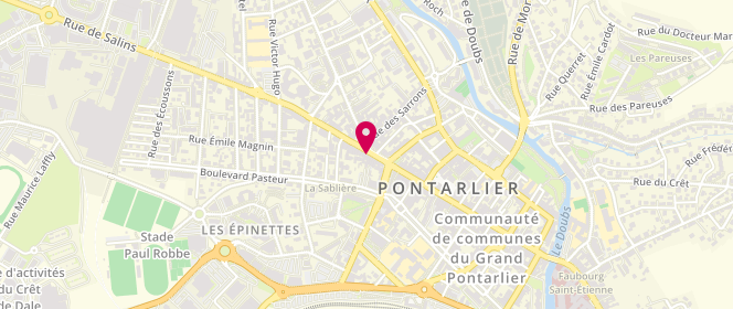 Plan de Dany Boutique, 15 Rue du Faubourg Saint-Pierre, 25300 Pontarlier