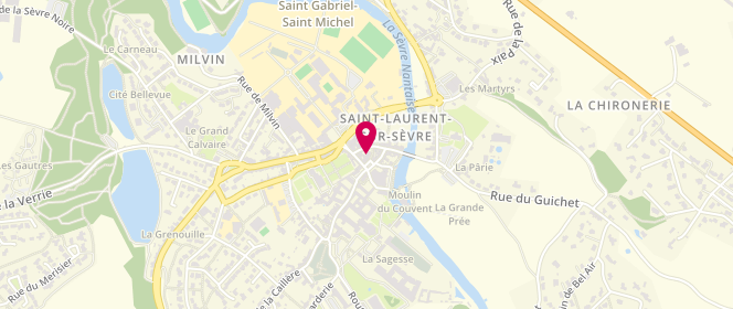 Plan de JL Boutique, 12 place Grignion de Montfort, 85290 Saint-Laurent-sur-Sèvre