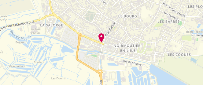Plan de La Boutique, 2 Bis Rue de la Prée Aux Ducs, 85330 Noirmoutier-en-l'Île