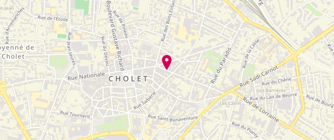 Plan de Chemiserie Roy, 68 Rue Nationale, 49300 Cholet