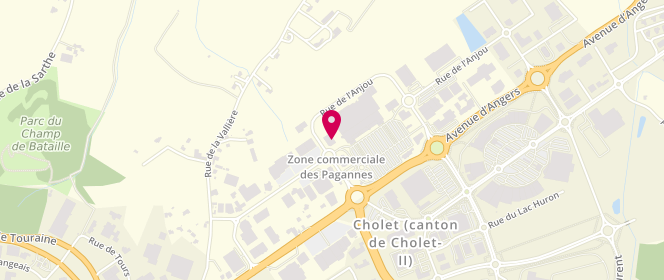 Plan de Zeeman Cholet rue d'Anjou, 6 Rue d'Anjou, 49300 Cholet