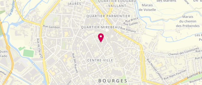 Plan de Comptoir des Cotonniers, 23 Rue Coursarlon, 18000 Bourges