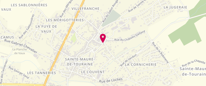 Plan de Les Enfants d'Abord, 42 place du Maréchal Leclerc, 37800 Sainte-Maure-de-Touraine