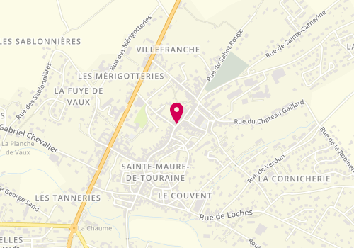Plan de De Fil en Aiguille, 95 Rue Doct Patry, 37800 Sainte-Maure-de-Touraine