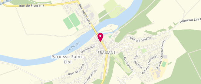 Plan de Eclat Boutic, 11 Rue du Pont, 39700 Fraisans