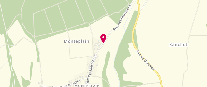 Plan de SENOT Florent, 54 Rue Marnières, 39700 Monteplain