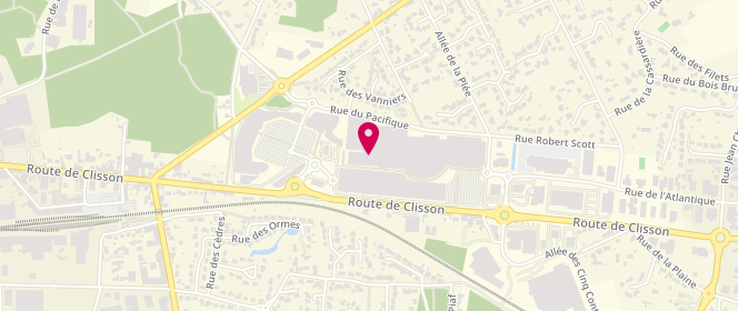 Plan de Rougegorge Lingerie, Route de Clisson, 44115 Basse-Goulaine