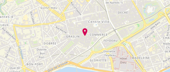 Plan de 5 PM Store, 10 Rue Santeuil, 44000 Nantes