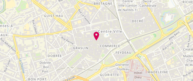 Plan de Etam Lingerie, 9 Rue Crébillon, 44000 Nantes