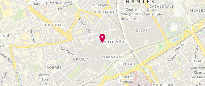 Plan de Chez Zizanie, 6 Rue Contrescarpe, 44000 Nantes