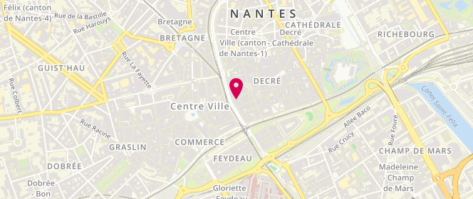 Plan de Saint James Boutique, 17 Rue de la Barillerie, 44000 Nantes