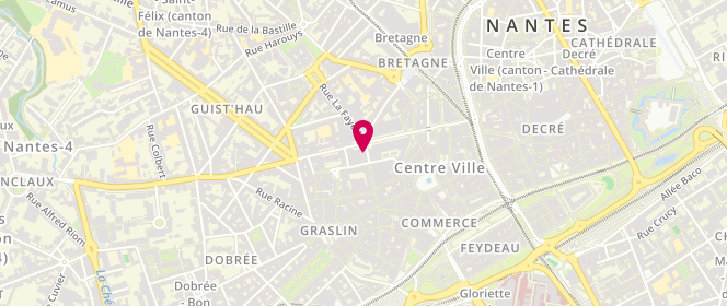 Plan de Lethu Lingerie, 11 Rue Boileau, 44000 Nantes