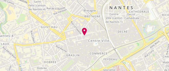 Plan de René Derhy, 5 Rue du Calvaire, 44000 Nantes