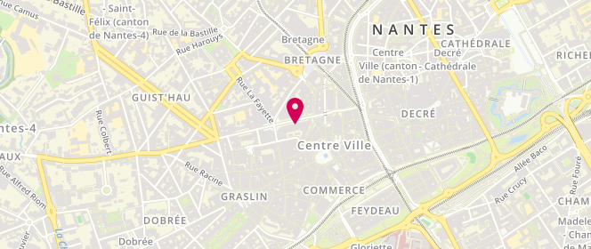 Plan de Naf Naf, 4 3 Rue du Calvaire Immeuble N, 44000 Nantes
