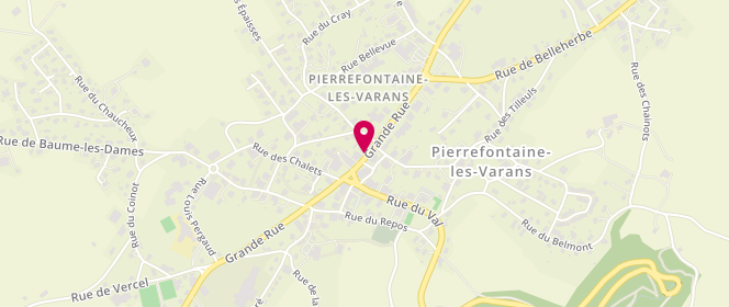 Plan de Boiteux Emmanuel, 11 Grande Rue, 25510 Pierrefontaine-les-Varans