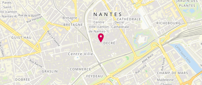 Plan de Comme Paulette, 4 Rue des Carmes, 44000 Nantes