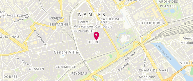 Plan de Aux Belles de Renoir, 9 place du Pilori, 44000 Nantes