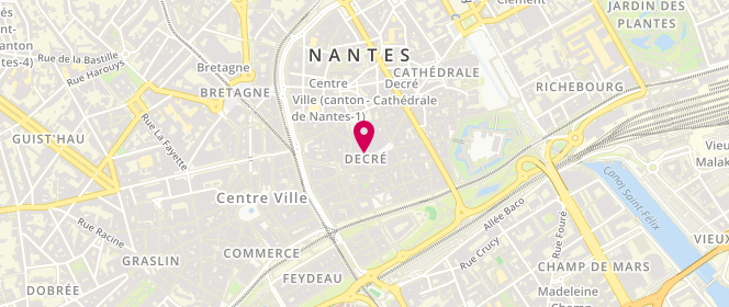 Plan de Lethu Lingerie, 15 Rue de la Marne, 44000 Nantes
