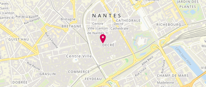 Plan de À l'Ombre des Marques, 7 Rue du Moulin, 44000 Nantes