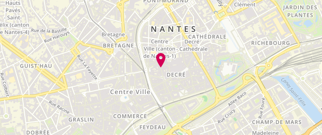 Plan de The North Face Store Nantes, 18 Rue des Carmes, 44000 Nantes